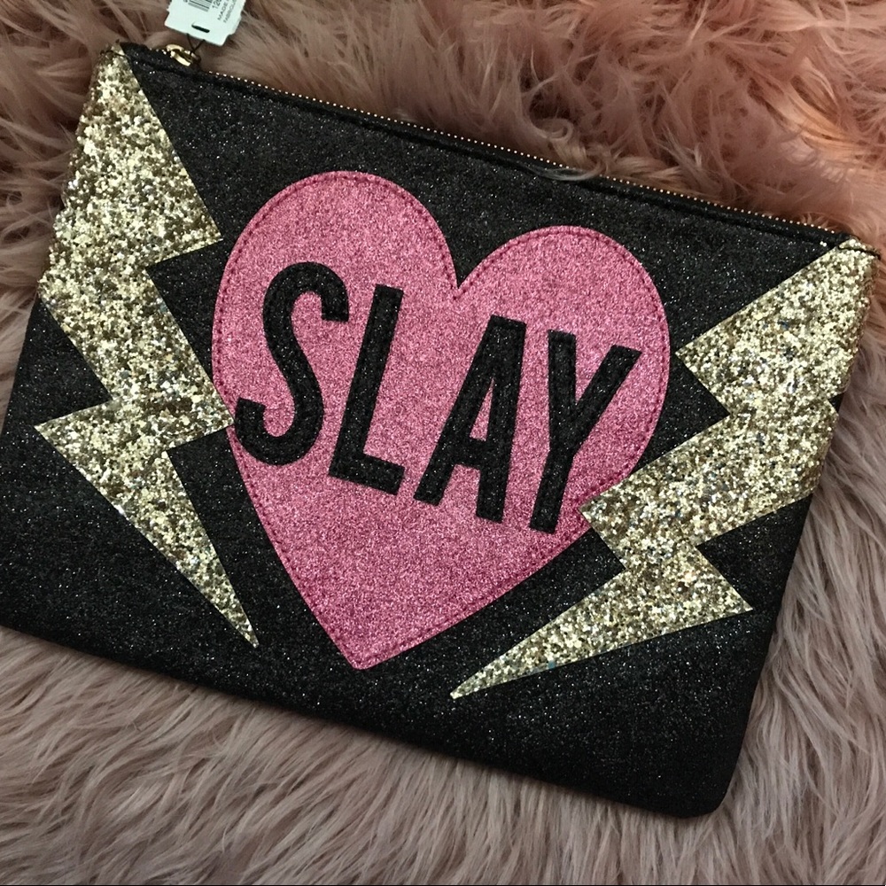 🖤”Slay” Cosmetic Bag (NWT) - Picture 1 of 1